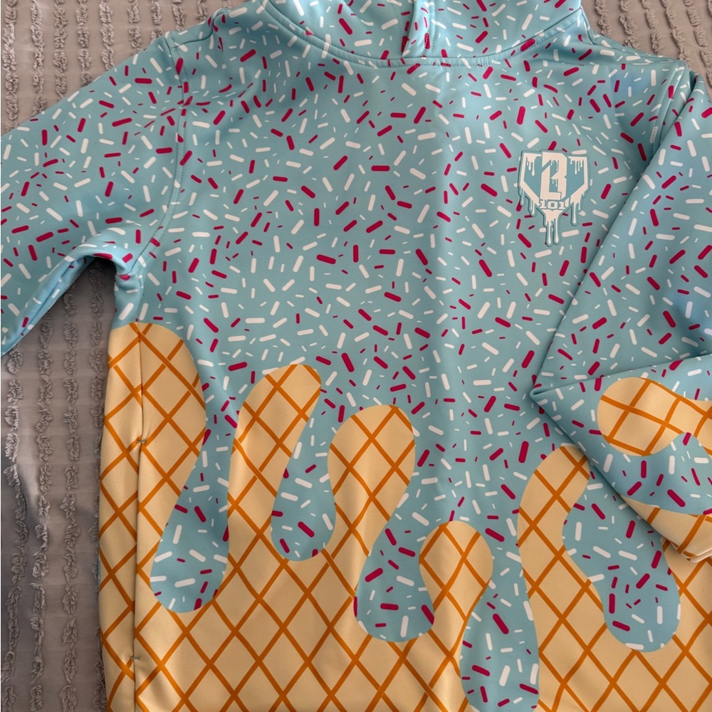 Colorful Patterned Men's Hoodie - Picture 2 of 4